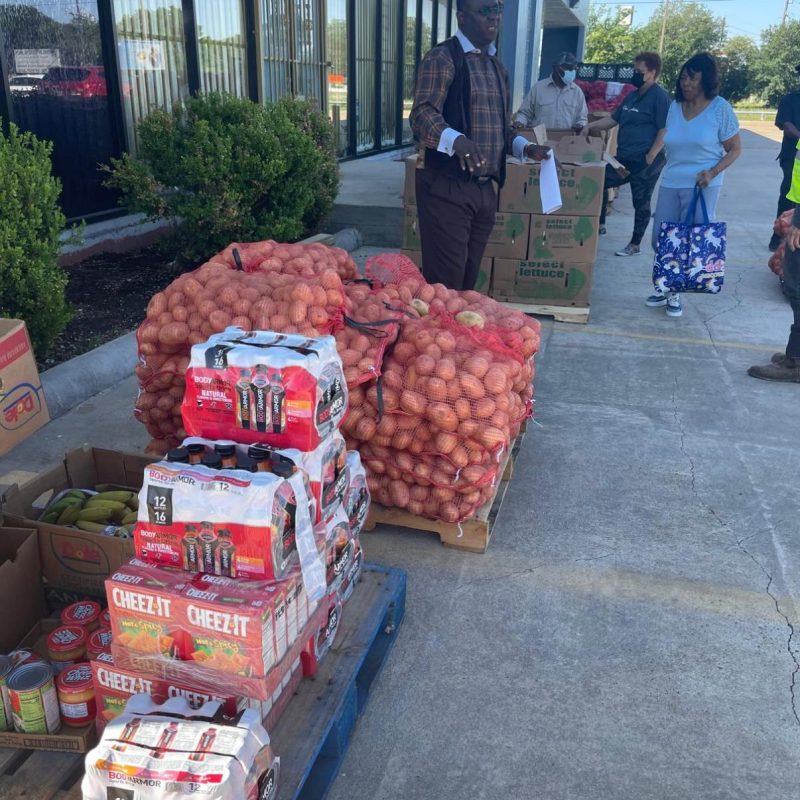 Charity work in Houston, Texas